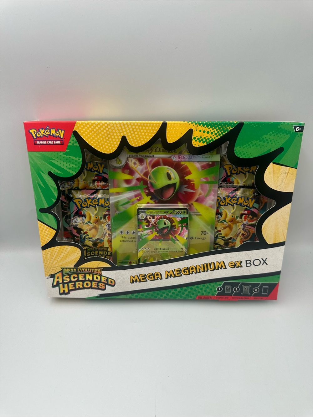 Pokémon Mega Meganium ex Box - Green Pokémon Trading Card Set
